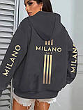 Жіноча стильна тепла толстовка на молнії Milano, фото 5