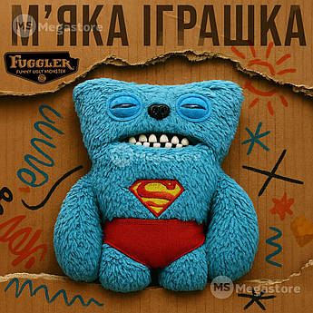 М'яка іграшка Fuggler фуглер іграшка з зубами для дітей колекційні фігурки монстр 22 см - Супермен