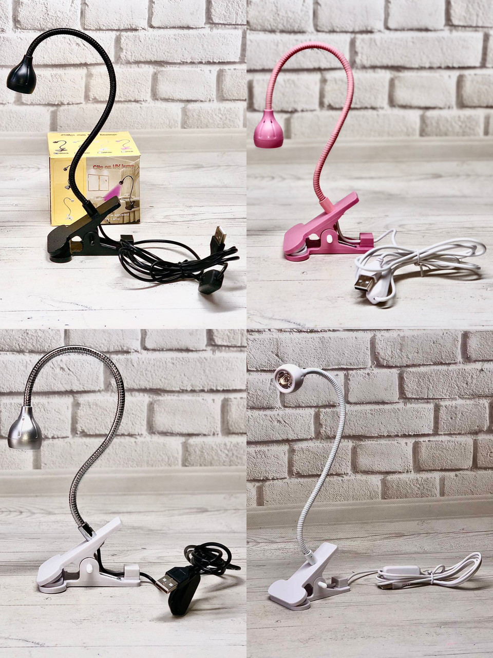 UV-ф ліхтарик 5w USB на прищіпці ультрафіолетовий
