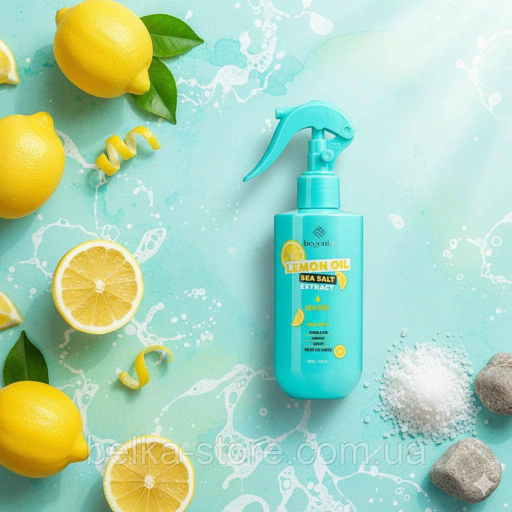 Спрей для волосся Lemon Oil & Sea Salt Bogenia, фото 1