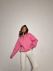 Жіноче худі; Колір — барбі, сірий; Розмір — 42-46, one size;