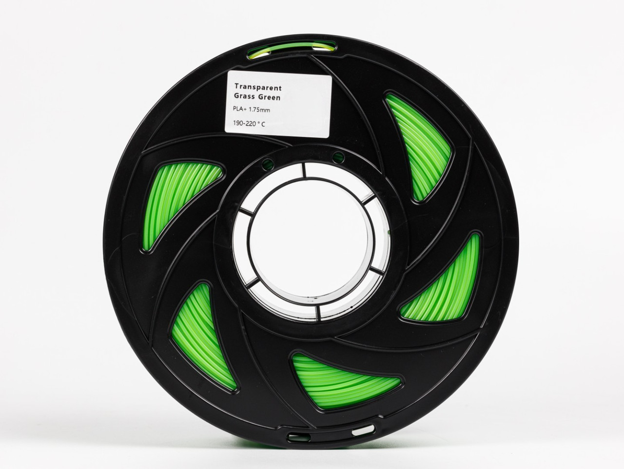 Пластик филамент для 3D-печати UA3D PLA PLUS Transparent grassgreen1.75мм, 1кг, Прозоро-ярко-зелений