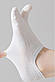 Шкарпетки сліди табі жіночі 36-40 Velina Apmi білий, фото 8