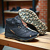 Зимові чоловічі шкіряні черевики, кросівки чорні утеплені з натуральної шкіри на хутрі на зиму для чоловіків, розмір 40-45, фото 6