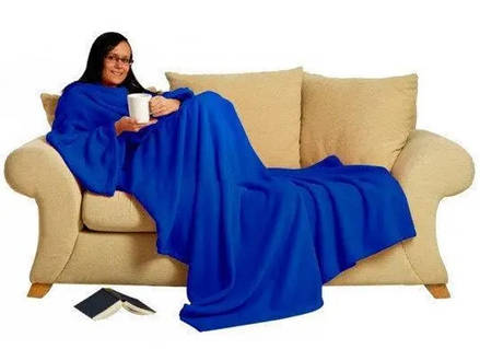 Плед с рукавами OPT-TOP Snuggie Blanket синий (1756375291)