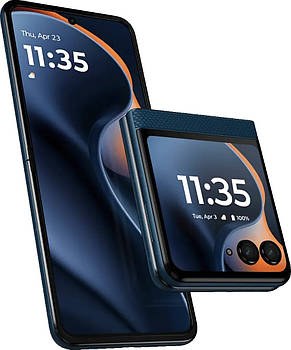 Смартфон Motorola Razr 60 8/256GB Gibraltar Sea, 5G, NFC, 6.9"AMOLED, 50+13/32Мп, Dimensity 7400X, 4500 мАч