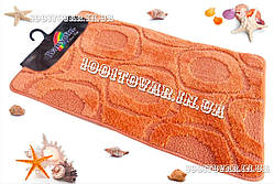 Набір із 2 килимків у ванну  Banyolin 80х50 і 40х50 см. оранжевий колір