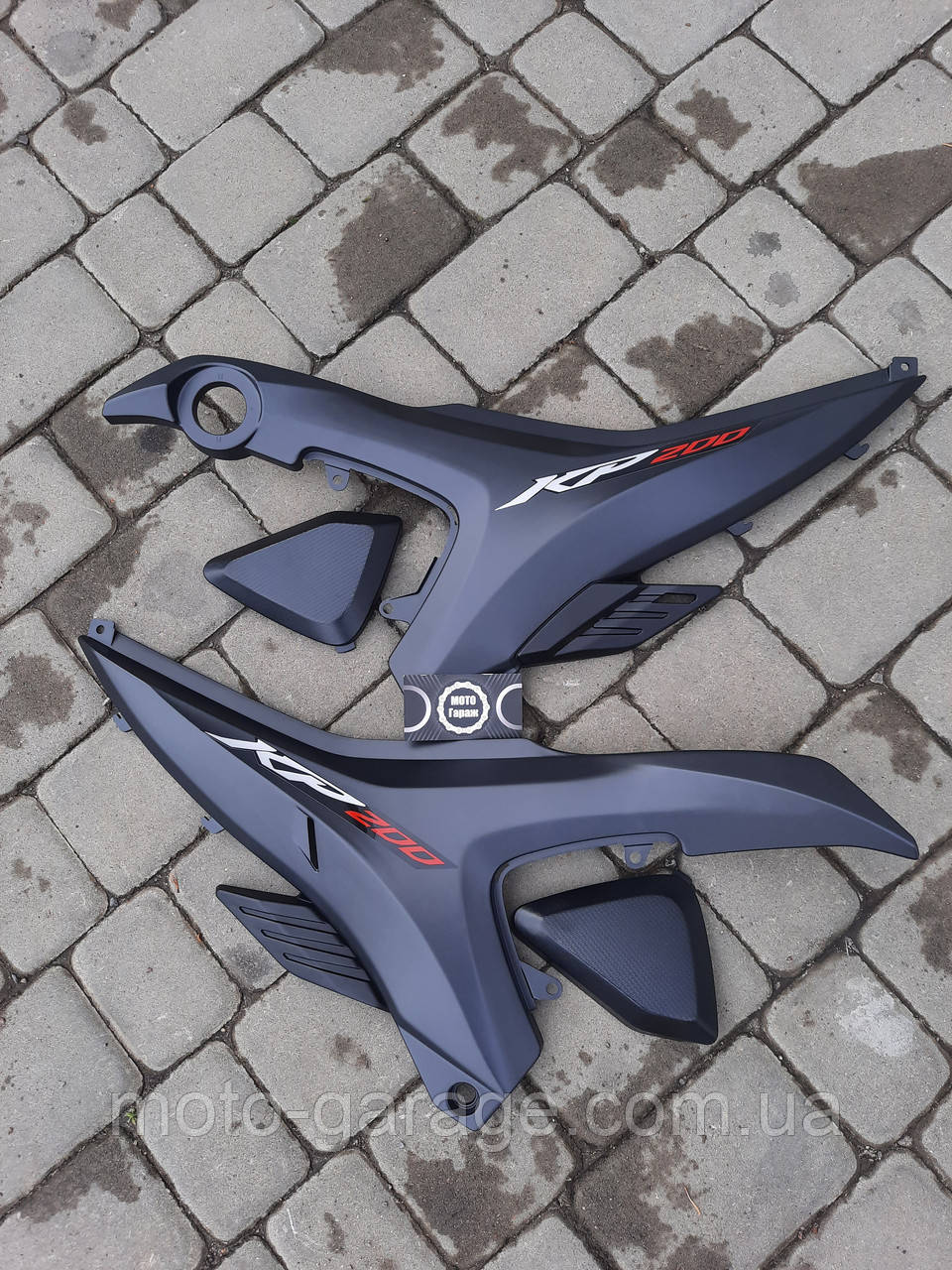 Пластик бічний LIFAN LF150-10B,LF200-10B,KP200,Irokez 200,Kanuni Western,Сірий Графіт,Комплект, фото 1