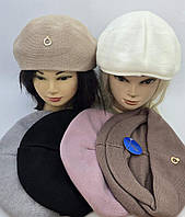 Берет с козирьком жіночий зимовий Віскоза опт 7 км