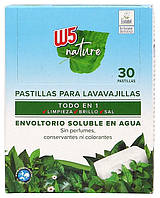 W5 Nature 30 шт таблетки для посудомийних машин