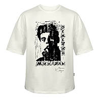 Футболка з ліногравюрою авторська, серія «Розстріляне Відродження» Михайль Семенко