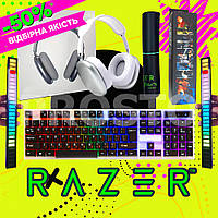 LED-клавіатура USB з підсвіткою ігрова клавіатура комплект 2-in-1 клавіатура та миша світна клавіатура для ПК і ноутбука