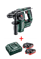 Потужний акумуляторний перфоратор Metabo Powermaxx BH 12 BL 16 : з АКБ 12V 2шт-4.0 Ач, 1.3 Дж (600207850) _ESP25
