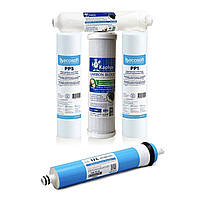 Набір картриджів для осмосу з постфільтром та мембраною 50g