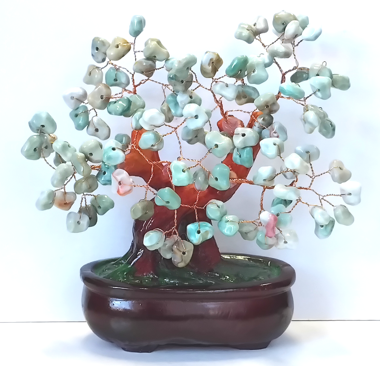 Грошове дерево 15 см блакитне, фото 1