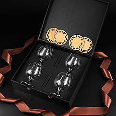 Набори для коньяку 4 бокали