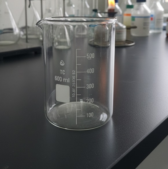 Стакан мірний Н-1-600 ТС (низький із носиком) зі шкалою V-600 мл ГОСТ 25336-82 з термічно стійкого скла