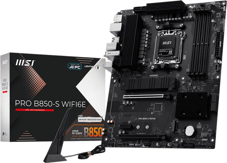 Материнcька плата MSI PRO B850-S WIFI6E Socket AM5 (911-7E80-002)
