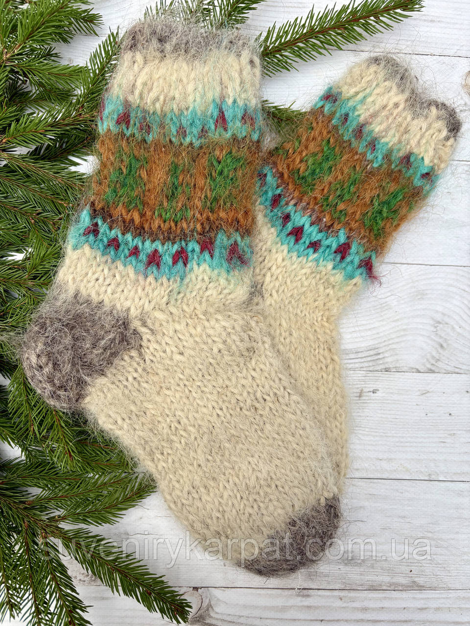 Гуцульські шкарпетки жіночі 35-38 розмір, фото 1