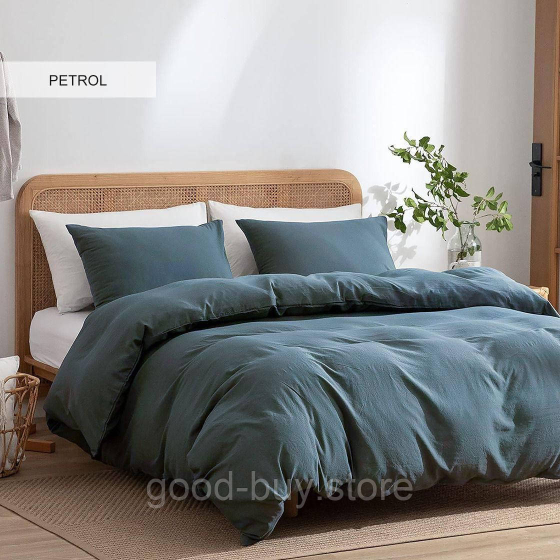 Постільна білизна Lirya Petrol євро 200х220 jacquard