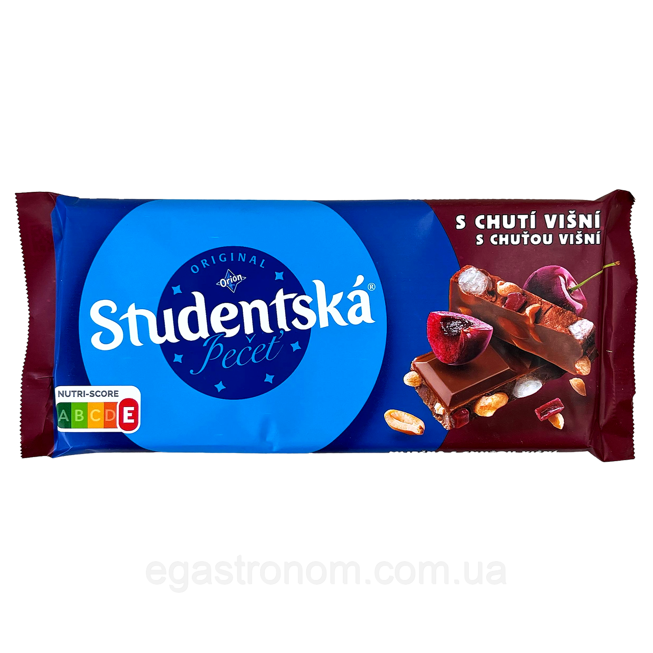 Шоколад з вишнею та арахісом Студентська Studentska 170g 16шт/ящ (Код: 00-00012901), фото 1