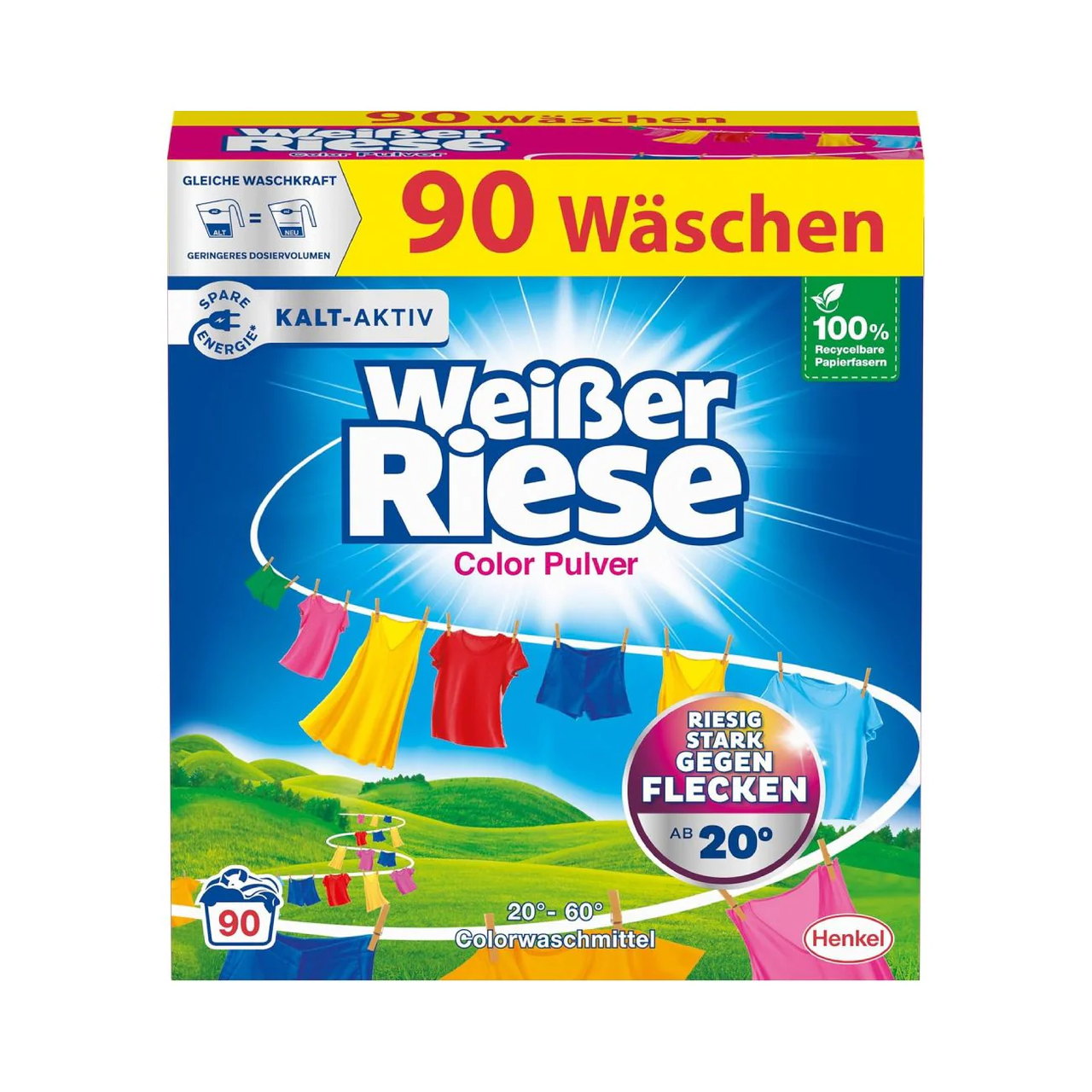 Пральний порошок для кольорової білизни Color Pulver, 90 прань, 4,5 кг, фото 1