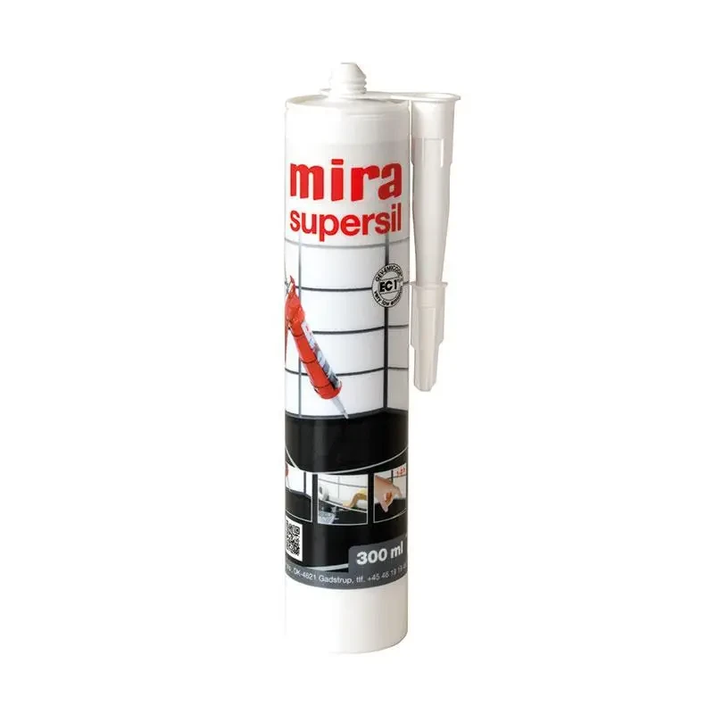 Силіконовий герметик вологостійкий Mira supersil 130 чорний 300 мл, фото 1