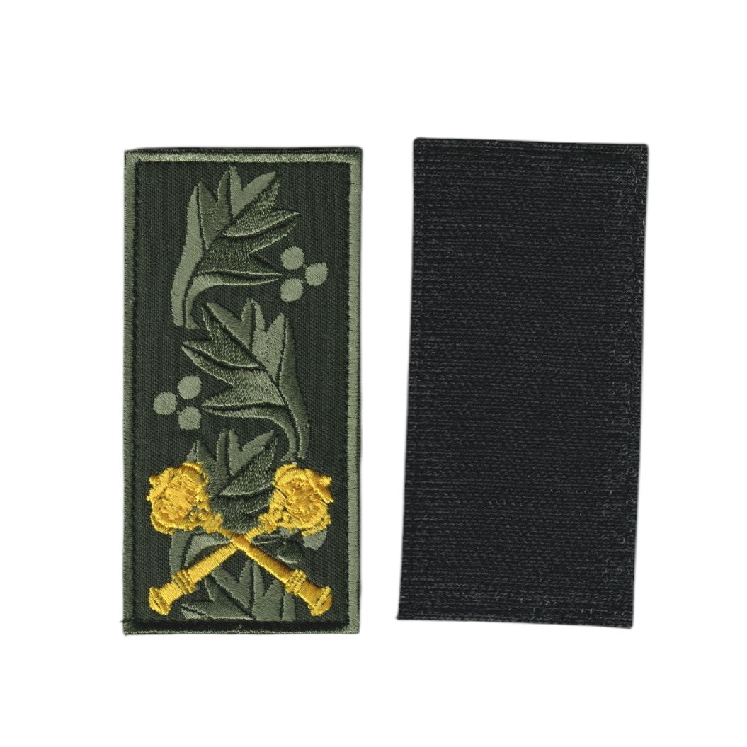 Погон генерал військовий / армійський шеврон ЗСУ, оливковий колір на оливціі. 10 см * 5 см, фото 1