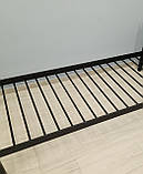 Ліжко Герань Міні 80*200 металева з м'яким ізголів'ям, фото 3