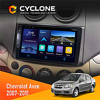 C9006 Штатная магнитола Chevrolet Aveo T250 2007-2011 Cyclone 4x64 DSP DVR Android 9дюймов Carplay Wi-Fi Gps