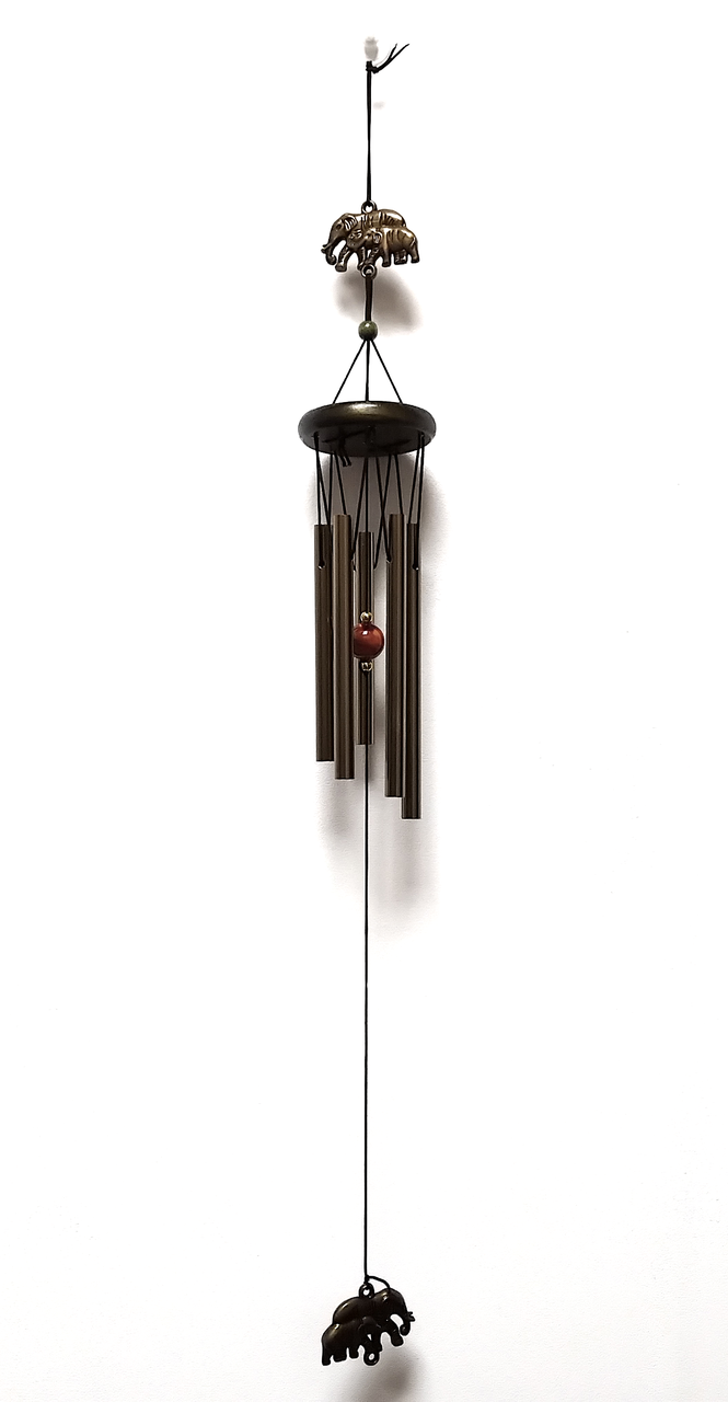 Музика вітру Слони 5 трубочок  65 см, фото 1