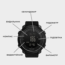 Чоловічий спортивно-туристичний годинник North Edge Apache, водостійкий, з компасом, фото 5