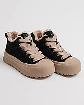 Черевики на платформі короткі Allsy 20254 замша байка, фото 2