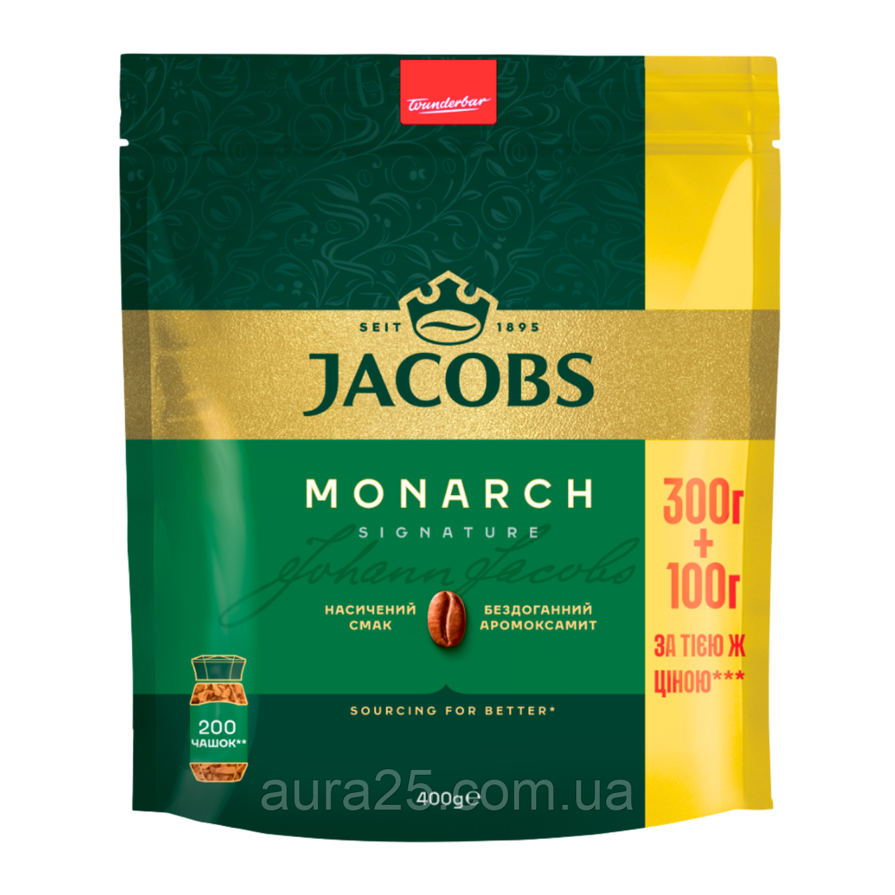 Кава розчинна Jacobs Monarch 400 г (ec) - фото 1 - id-p2759224550