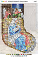 Новорічний чобіток непошита заготовка для вишивки НС-3013 (Сяйво БСР)