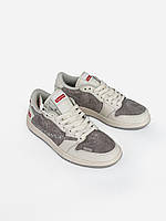 Сірі кросівки унісекс Nike Air Jordan 1 Retro Low Travis Scott Supreme Grey х Джордан 36