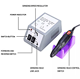 Фрезер для манікюру Lina Mercedes YFZ-01 2000 об/хв + 6 насадок, фото 8