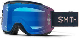 Велосипедна маска Smith Squad MTB French Navy Rock Salt 2 Лінзи ChromaPop Contrast Rose Flash / Clear Anti-Fog