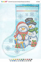 Новорічний чобіток непошита заготовка для вишивки НС-3016 (Сяйво БСР)