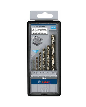 Набір сверл HSS-Co 6 шт Robust Line D2-8