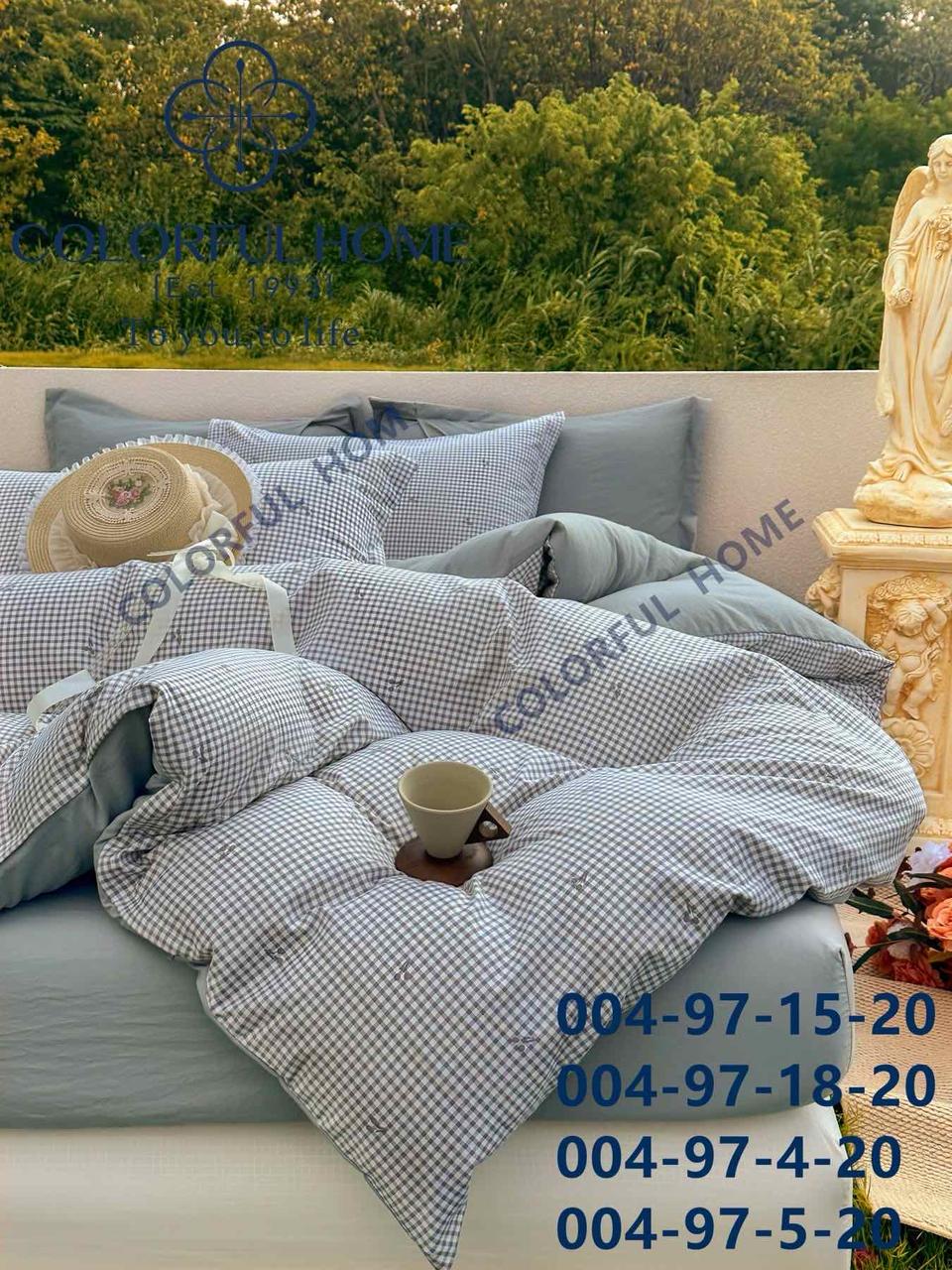 Постільна білизна Colorful Home Flanel Doroti - двухспальний розмір простирадло на гумці