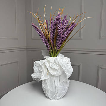 Добавка декоративний колос темно-бузковий, 35 см, 5 гілок, 10 шт./уп