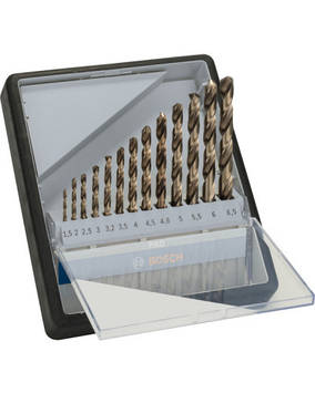 Набір свердел HSS-Co 13 шт Robust Line D1.5-6.5