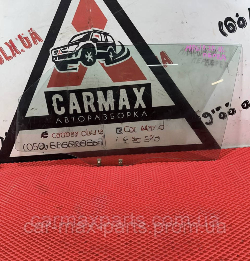 Скло передніх Лівих дверей Mitsubishi Pajero Wagon IV 2006-2022 б/у Оригінал КУПЕ 3 двері, фото 1