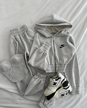 Костюм жіночий спортивний трійка з тринитки пеньє з начосом (Норма)