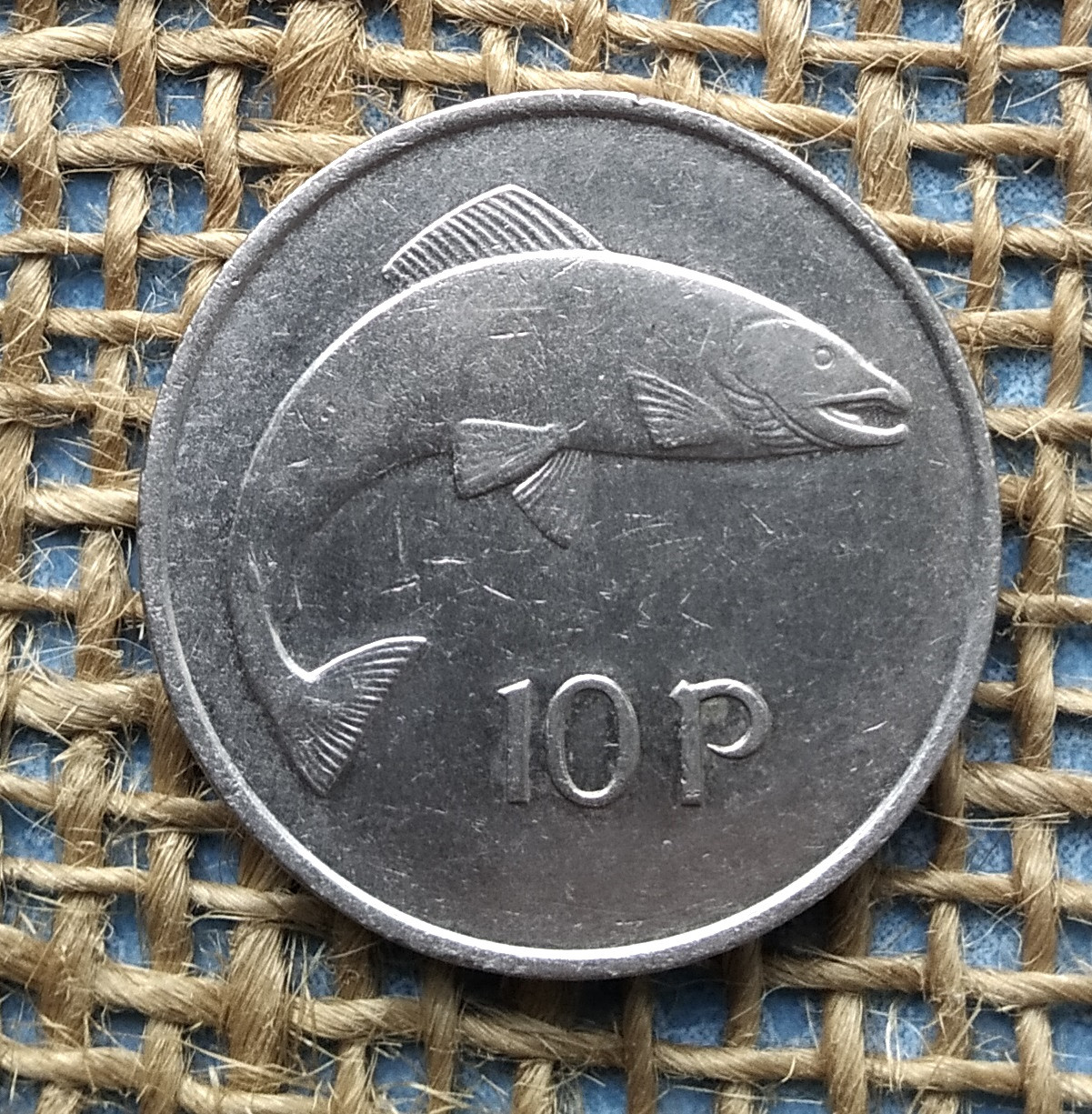 10 пенсов 1975 року. Iрландiя, фото 1
