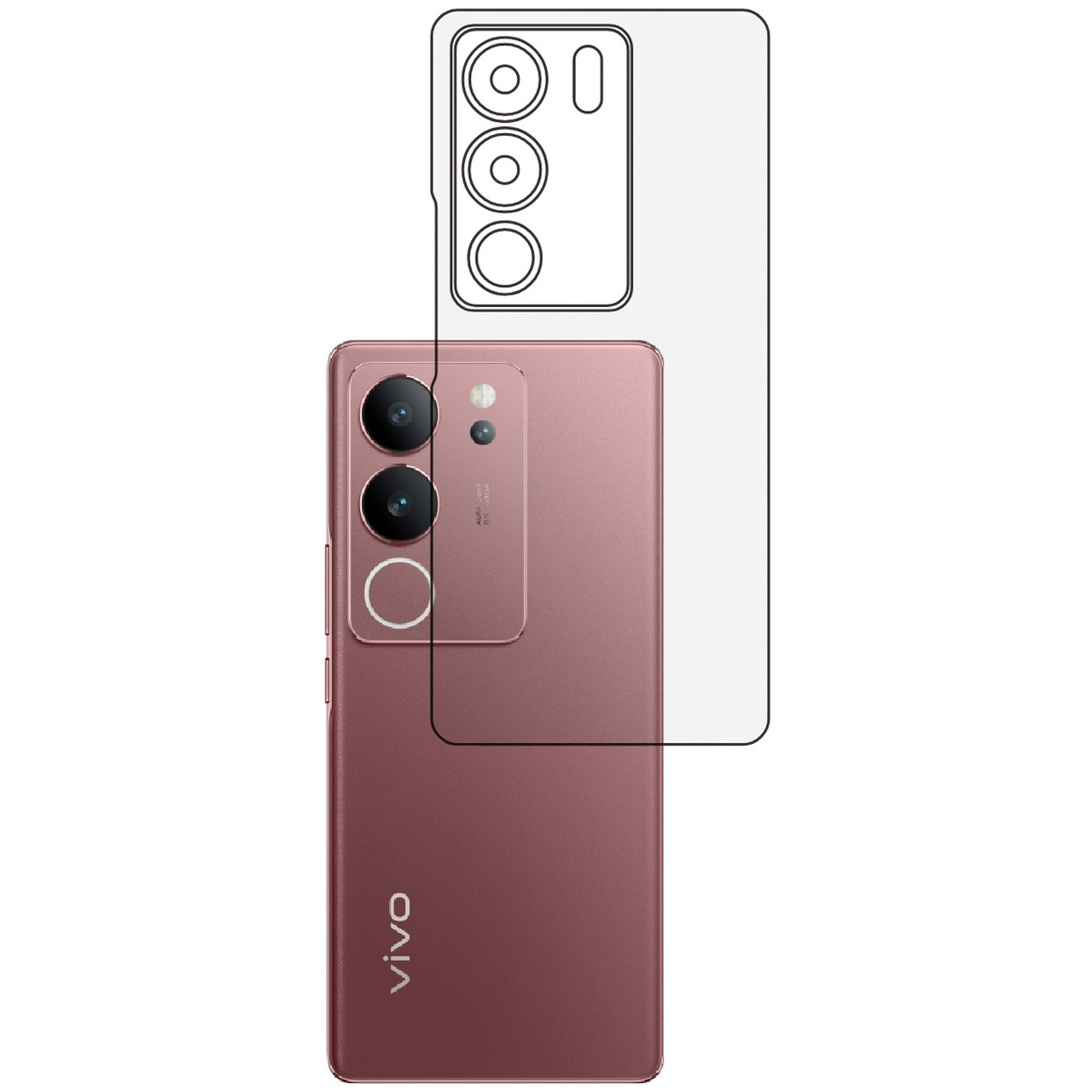 Плівка на задню панель Mietubl HD для Vivo V29 5G, фото 1