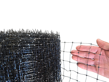 Сітка садова вольєрна "Пташка" чорна, вічко 30×35 мм, 2×100 м