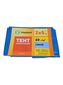 Тент універсальний тарпаулін 60 г/м², синій 2х5 м