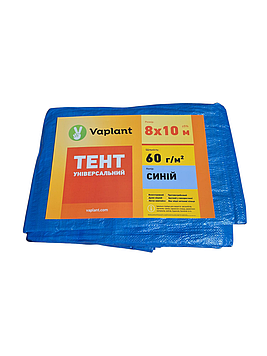 Тент універсальний тарпаулін 60 г/м², синій 8х10 м